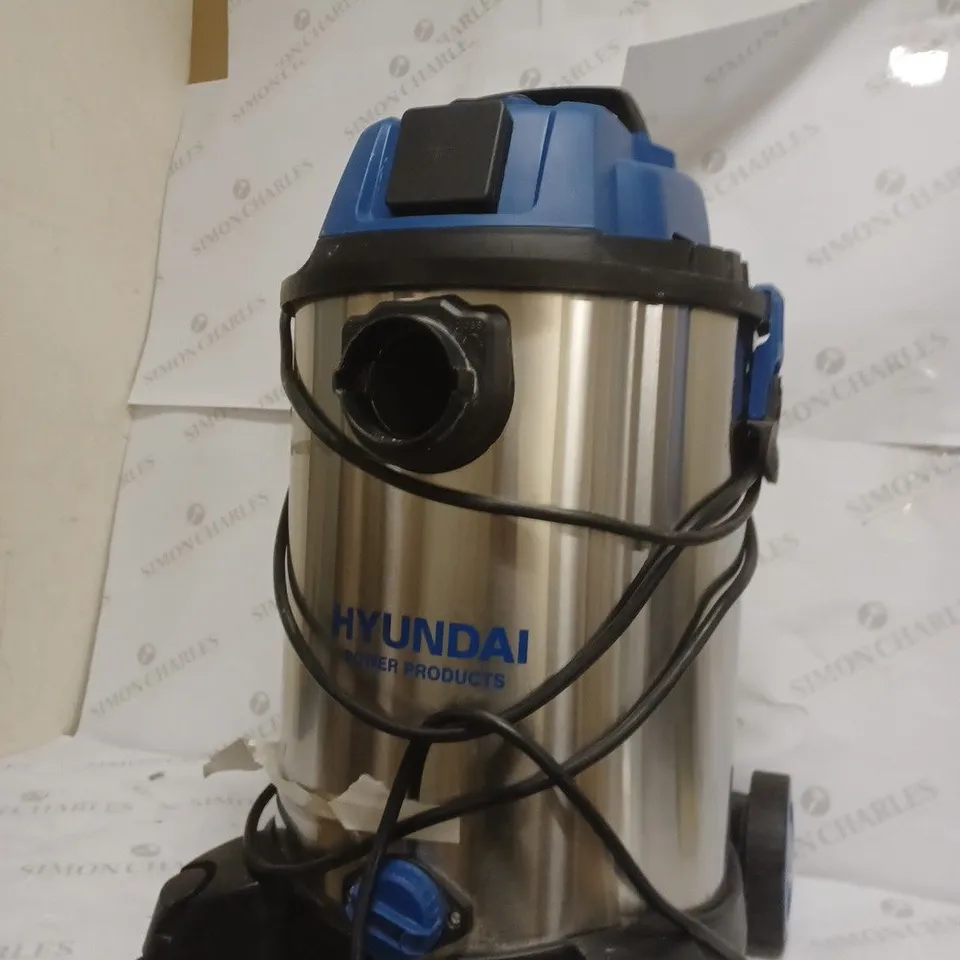 HYUNDAI WET AND DRY VACUUM CLEANER 30L 1400W INDUSTRIAL VACUUM CLEANER