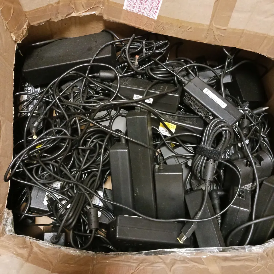 BOX OF ASSORTED AC ADAPTER POWER SUPPLIES - COLLECTION ONLY 