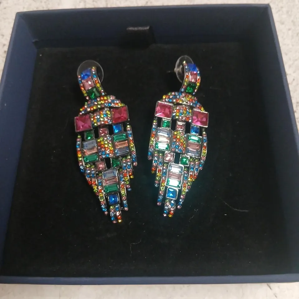 BUTLER & WILSON ART DECO DROP EARRINGS