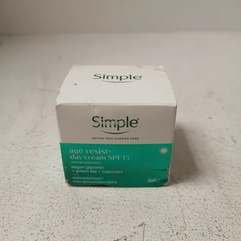 SIMPLE AGE RESIST DAY CREAM SPF 15 – 50ML