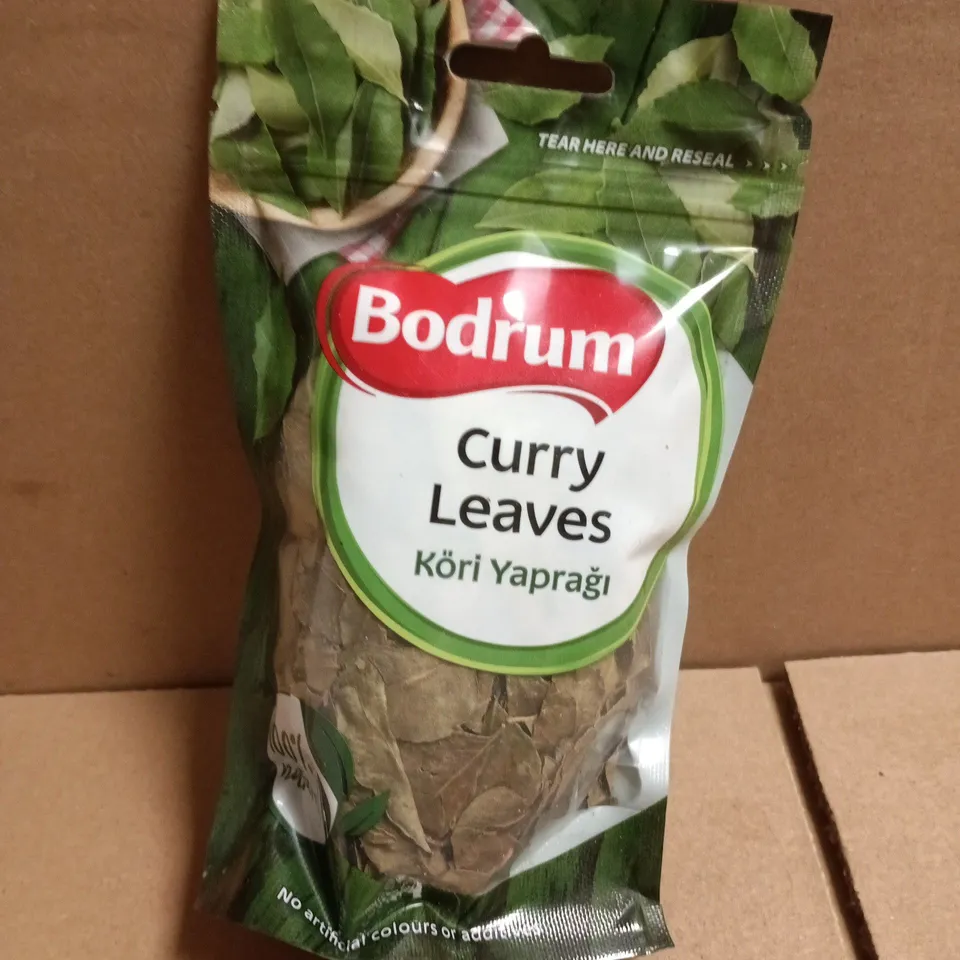 8 X BODRUM BRAND DRIED CURRY LEAVES