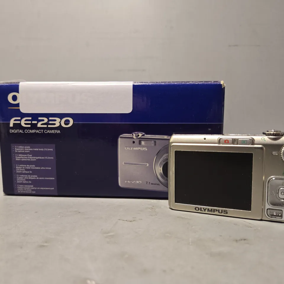 BOXED OLYMPUS COMPACT CAMERA FE-230