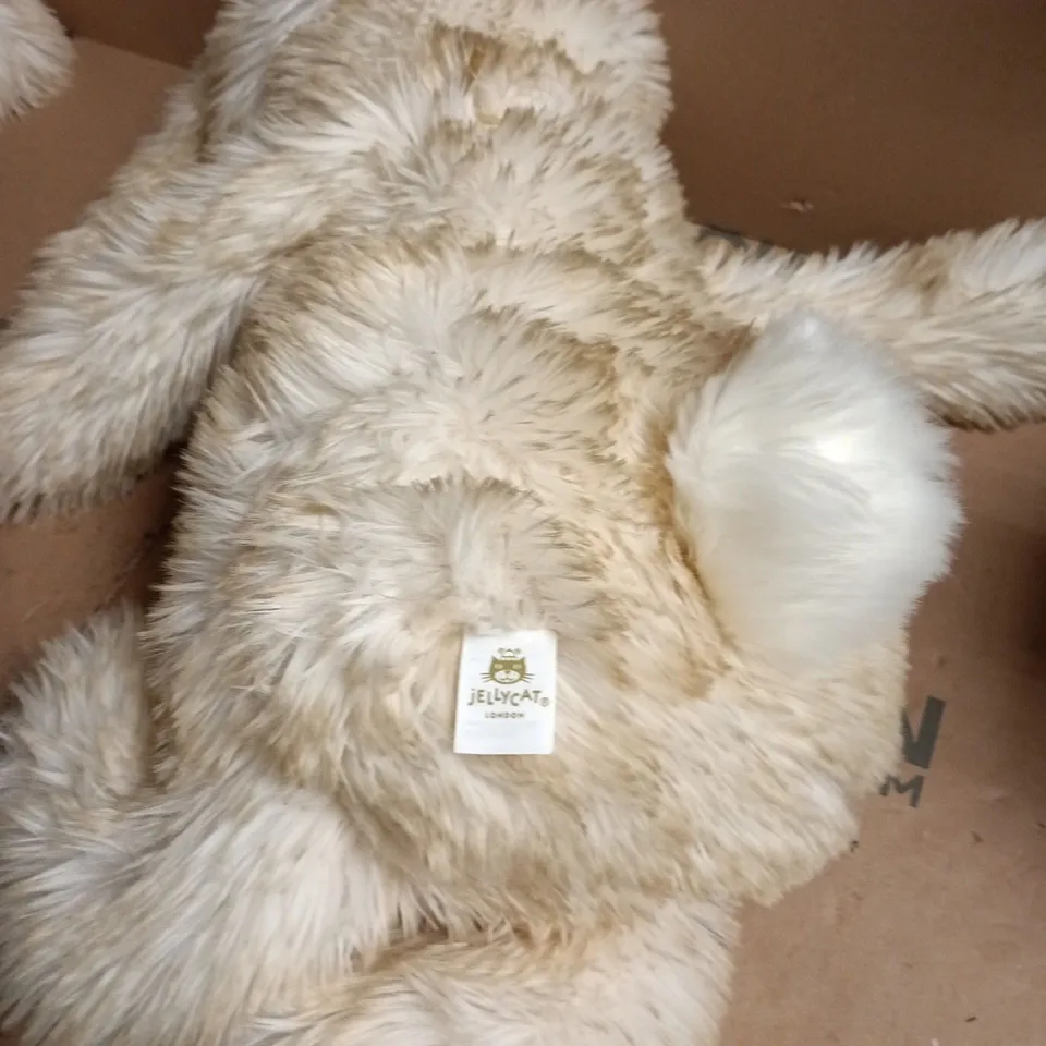 LARGE JELLYCAT SPRINGLOWE LUXE BUNNY – PLUSH BEIGE BUNNY