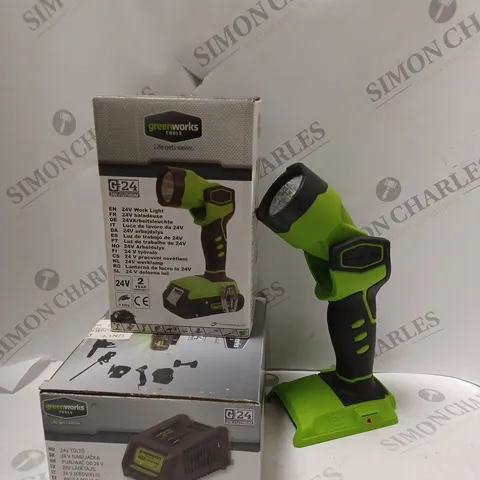 BOXED GREENWORKS TOOLS WORK LIGHT