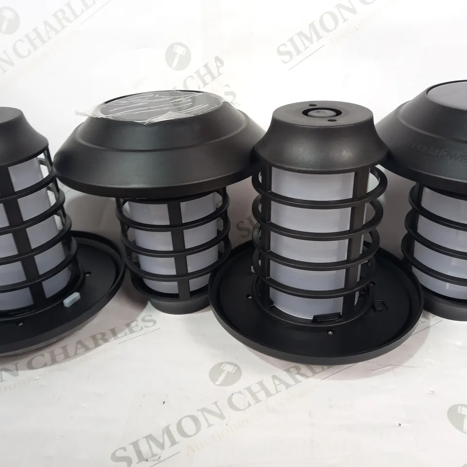 BELL & HOWELL SET OF 4 SOLAR 21 LUMENS DUAL FUNCTION FLAME/ WHITE STAKE LIGHTS