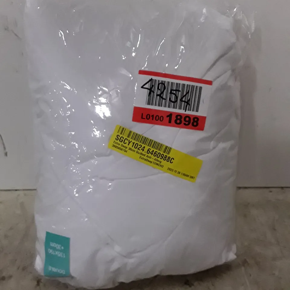 EXTRA DEEP 30CM QUILTED ANTI-ALLERGY MATTRESS PROTECTOR 