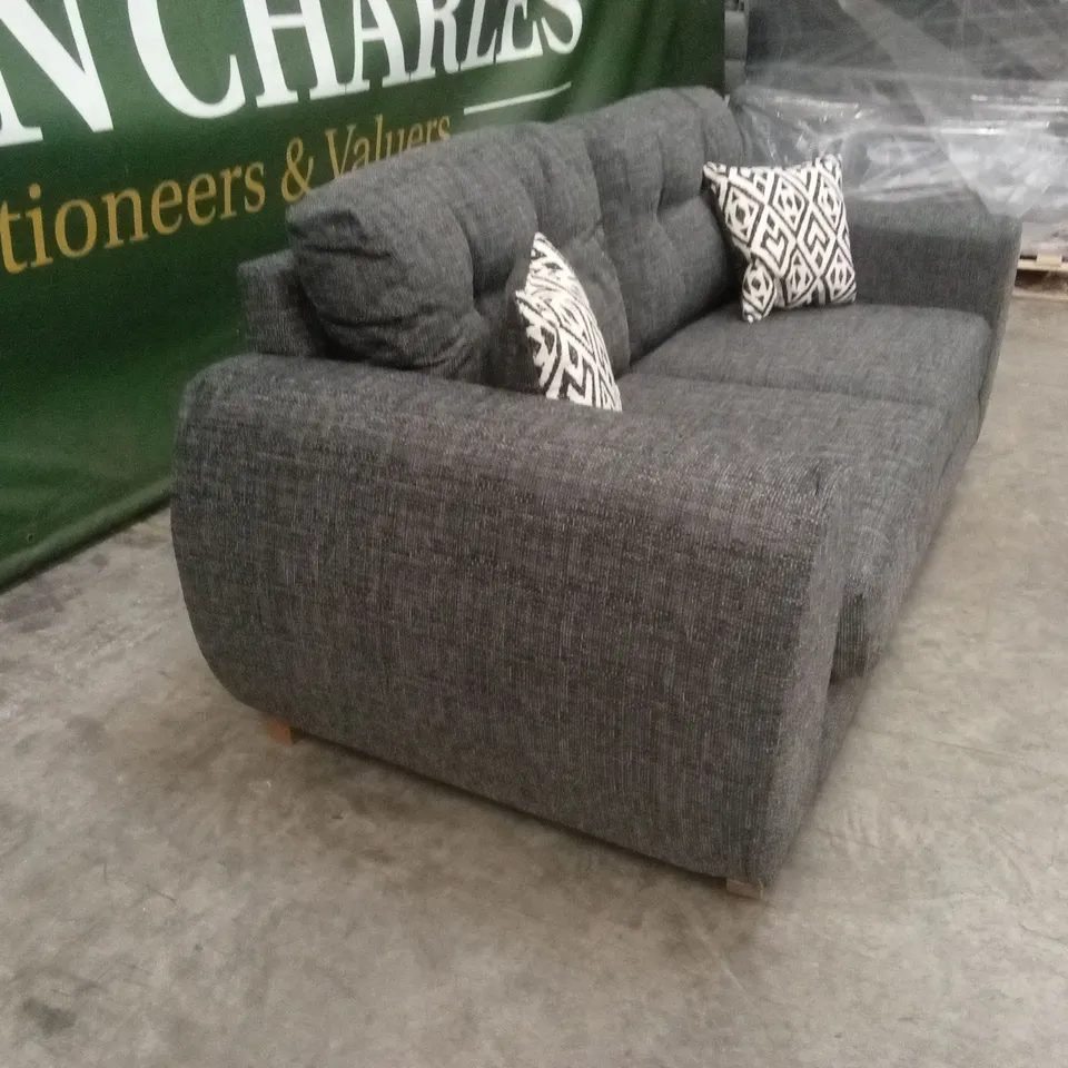 PRENT FABRIC 2 SEATER SOFA - GREY RRP £749