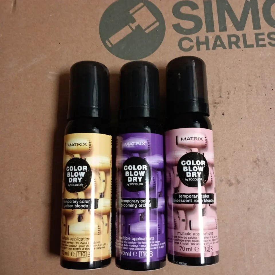BOX OF APPROXIMATELY 20 ASSORTED MATRIX BLOW DRY TEMP COLOUR 