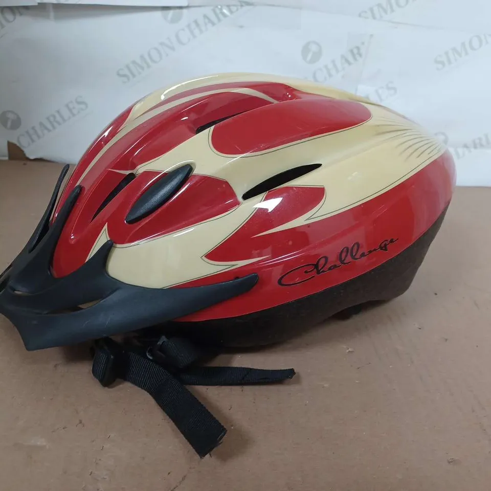 CHALLENGE BIKE HELMET  SIZE UNKNOW 