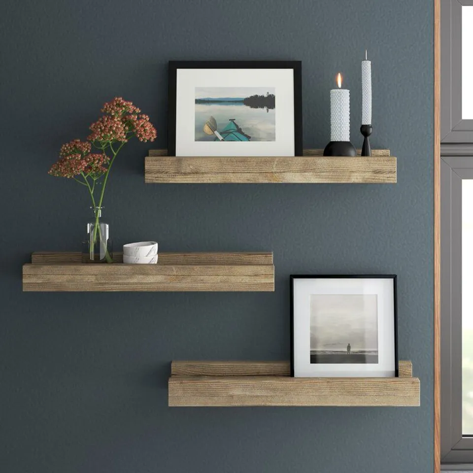ALESSANDRA 3 PIECE FLOATING SHELF SET