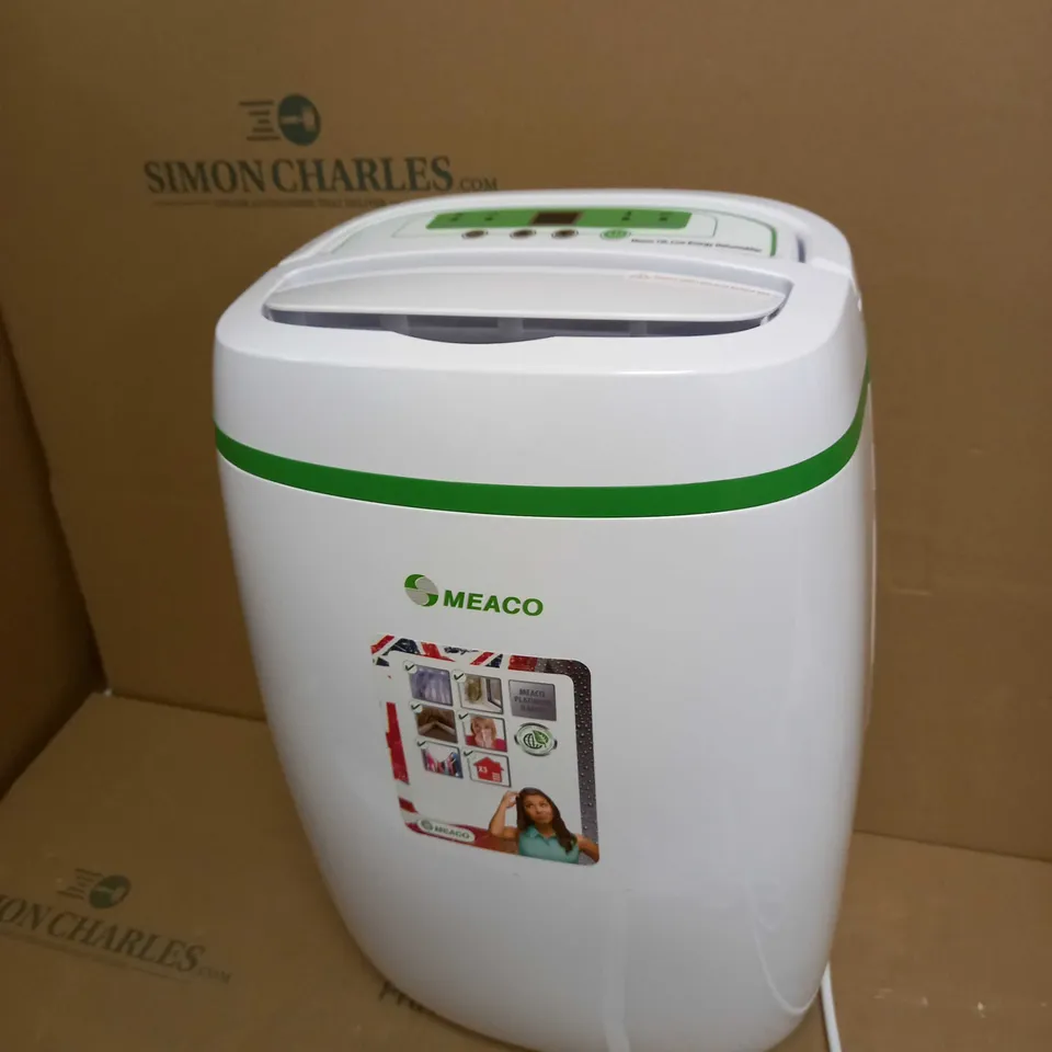 MEACO 12L LOW ENERGY PLATINUM COMPRESSOR DEHUMIDIFIER