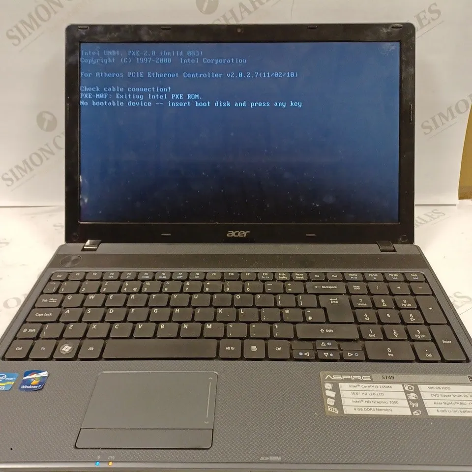 ACER ASPIRE 5749 ZRL LAPTOP 