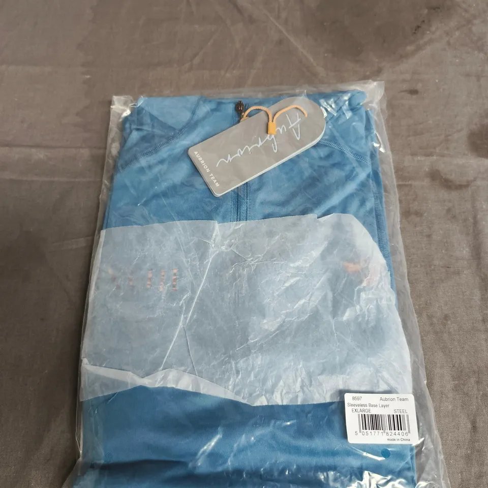 AUBRION TEAM SLEEVELESS BASE LAYER – UK XL (EXLARGE) – STEEL