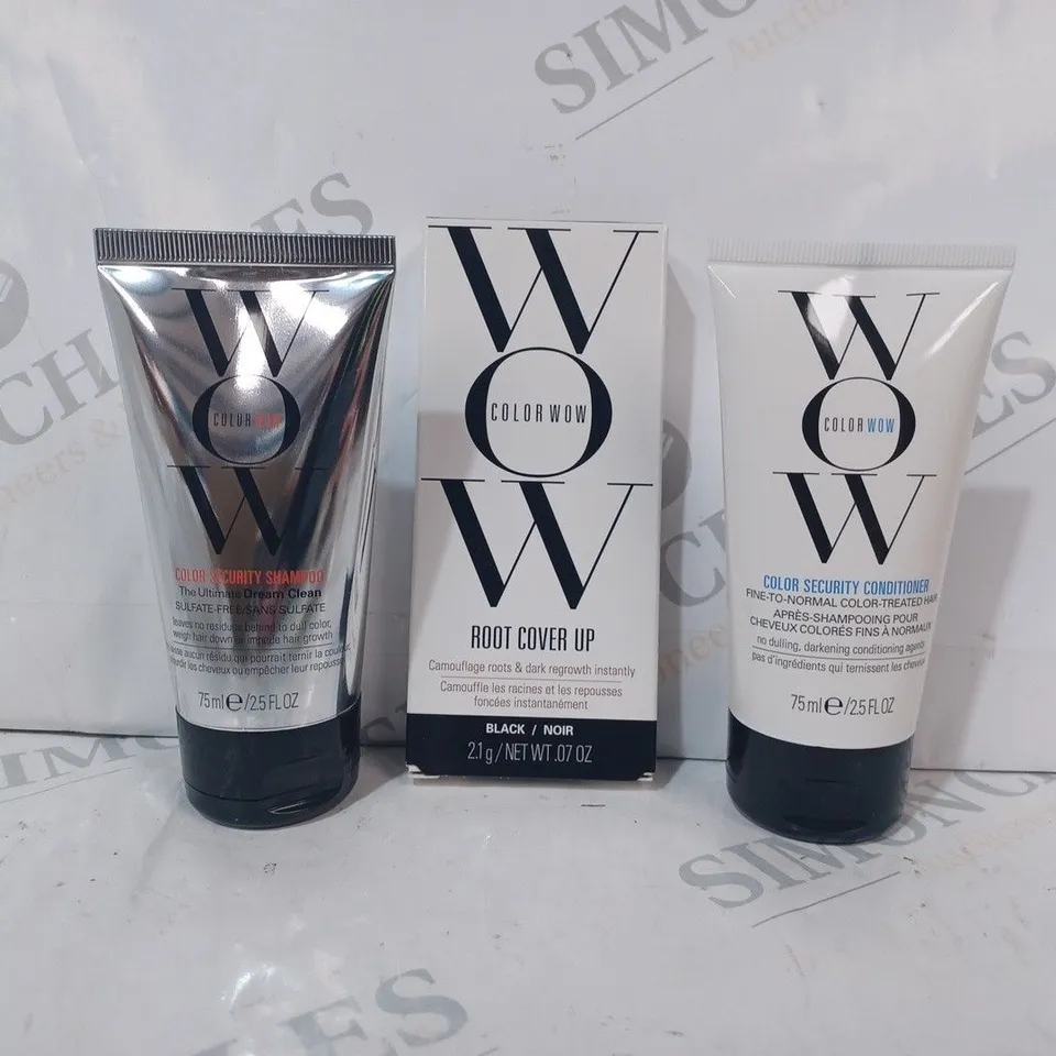 BOXED WOW SHAMPOO, CONDITIONER, & ROOT COVER UP SET