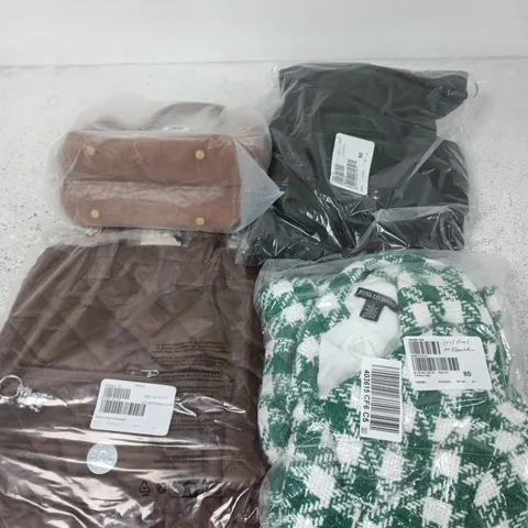 APPROXIMATELY 20 ASSORTED CLOTHING ITEMS IN VARIOUS SIZES, COLOURS & STYLES TO INCLUDE BRANDS SUCH AS RADLEY, KIPLING, NINA LEONARD, ETC - COLLECTION ONLY