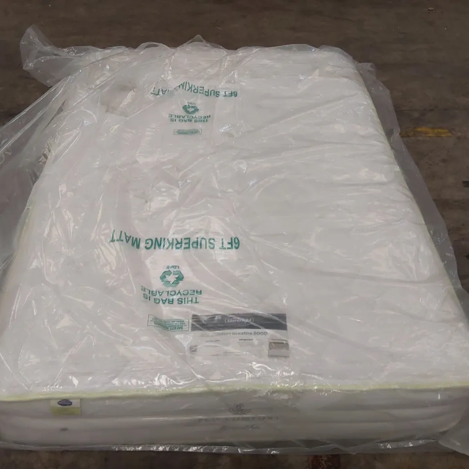 QUALITY BAGGED SILENTNIGHT ECO COMFORT BREATHABLE POCKET SPRUNG 2000 DOUBLE MATTRESS 