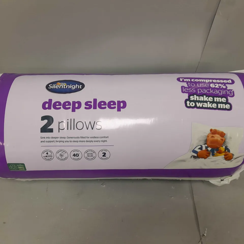 SILENT NIGHT DEEP SLEEP 2 PILLOWS 