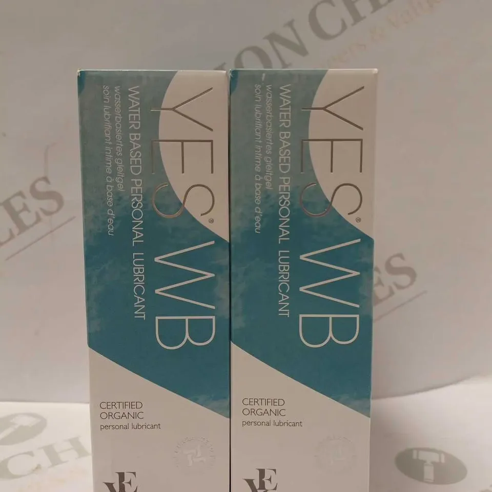 LOT OF 4 X 50ML YES WB ORGANIC WATER BASED PERSONAL LUBRICANT 