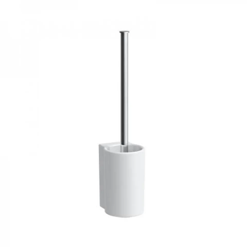 BOXED LAUFEN VAL CERAMIC WC TOILET BRUSH HOLDER, INCL. TOILET BRUSH