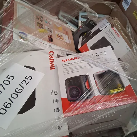 PALLET OF ASSORTED UNPROCESSED RAW RETURN ELECTRICAL PRODUCTS TO INCLUDE;