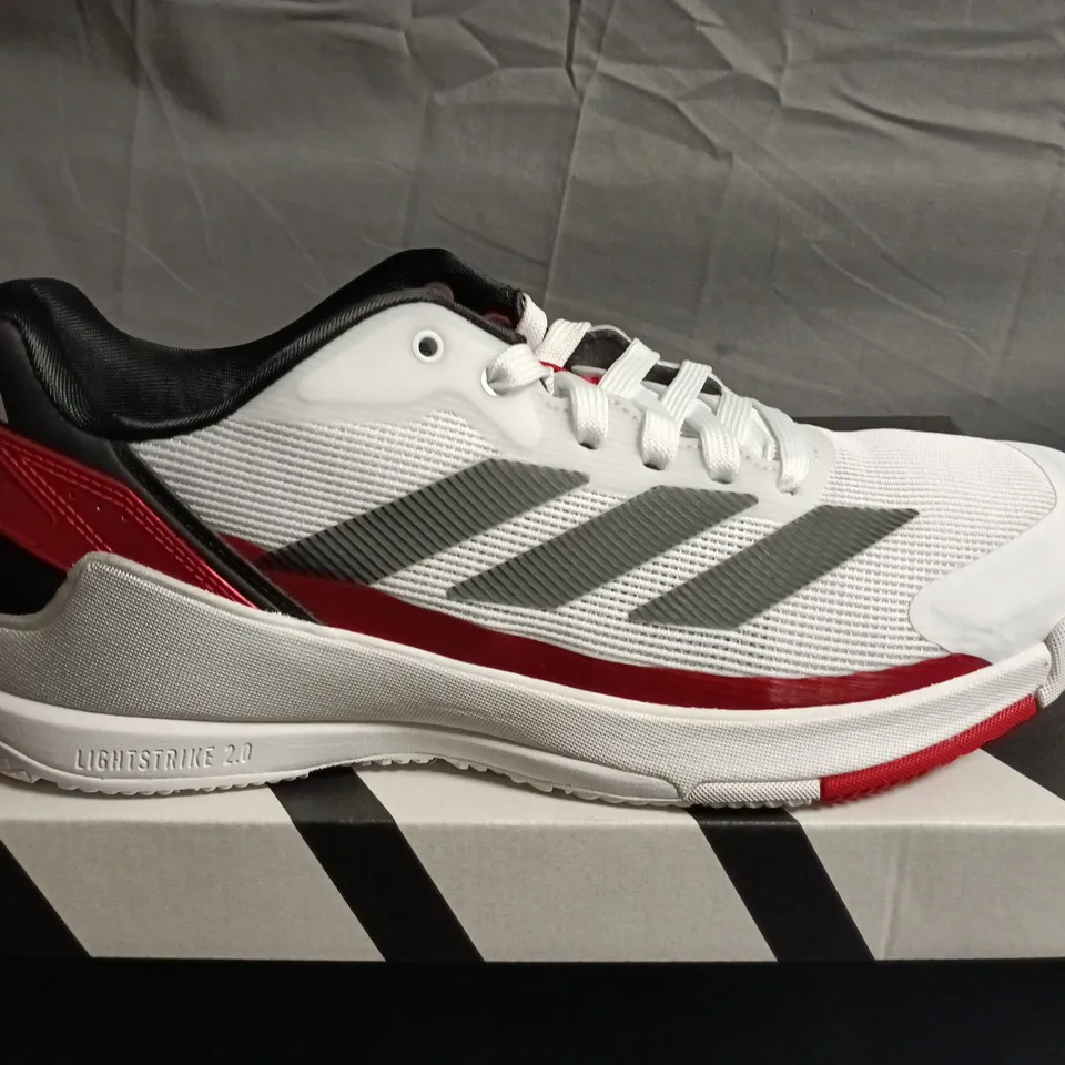 BOXED PAIR OF ADIDAS CRAZYQUICK LS PADEL TRAINERS – UK SIZE 8.5