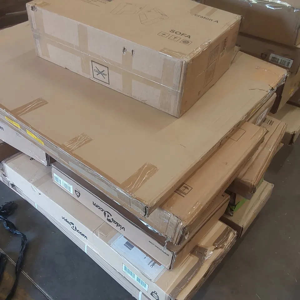 PALLET CONTAINING A LARGE QUANTITY OF ASSORTED FURNITURE PARTS ECT