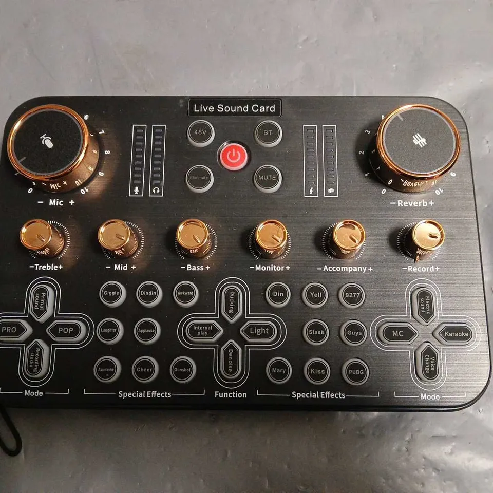 UNBOXED LIVE SOUND CARD