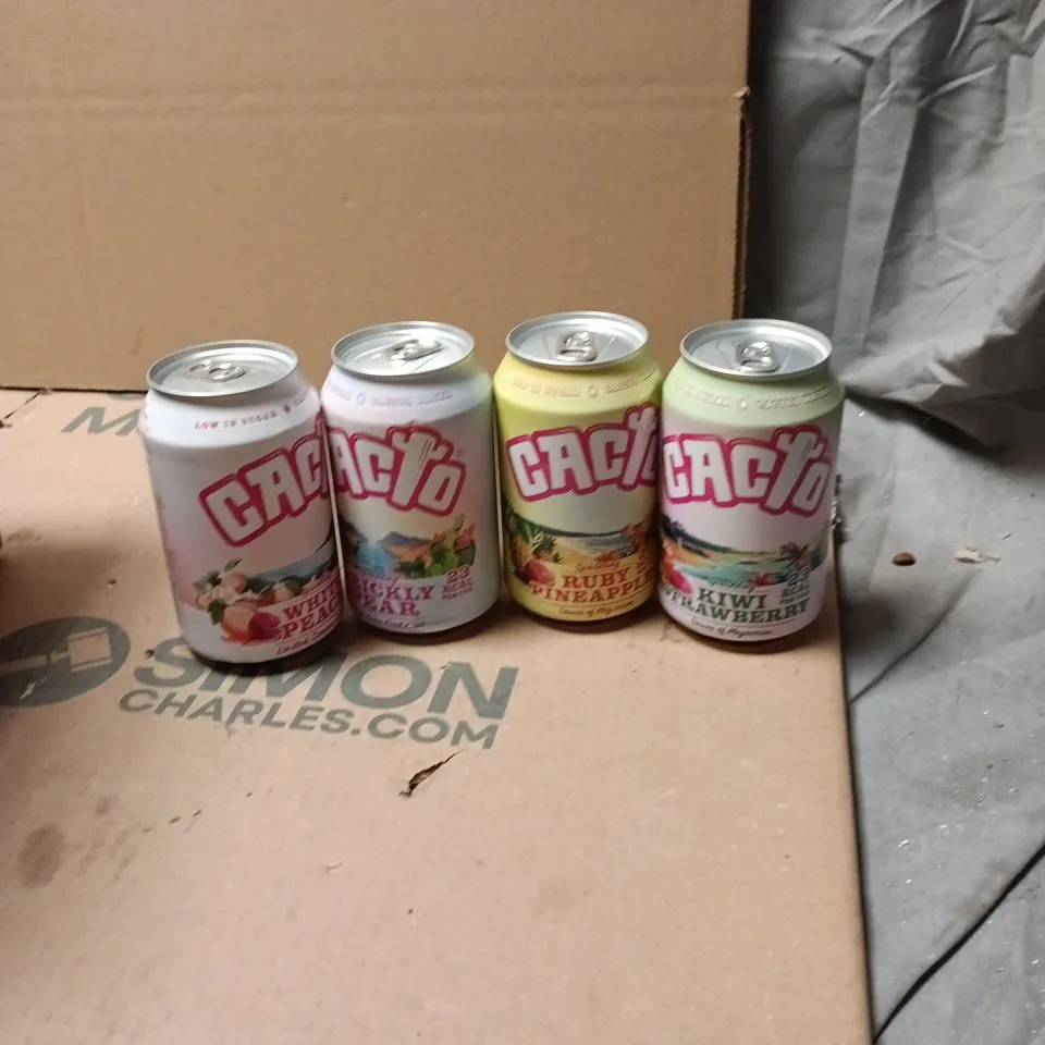 24X CACTO SPARKLING DRINK 330ML ASSORTED FLAVORS 