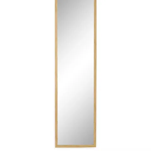 TALL RECTANGULAR MIRROR - NATURAL 125X33.5CM - COLLECTION ONLY