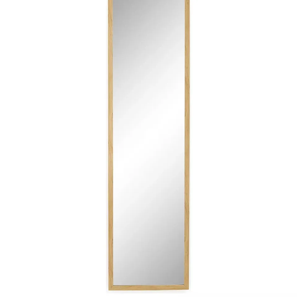 TALL RECTANGULAR MIRROR - NATURAL 125X33.5CM - COLLECTION ONLY