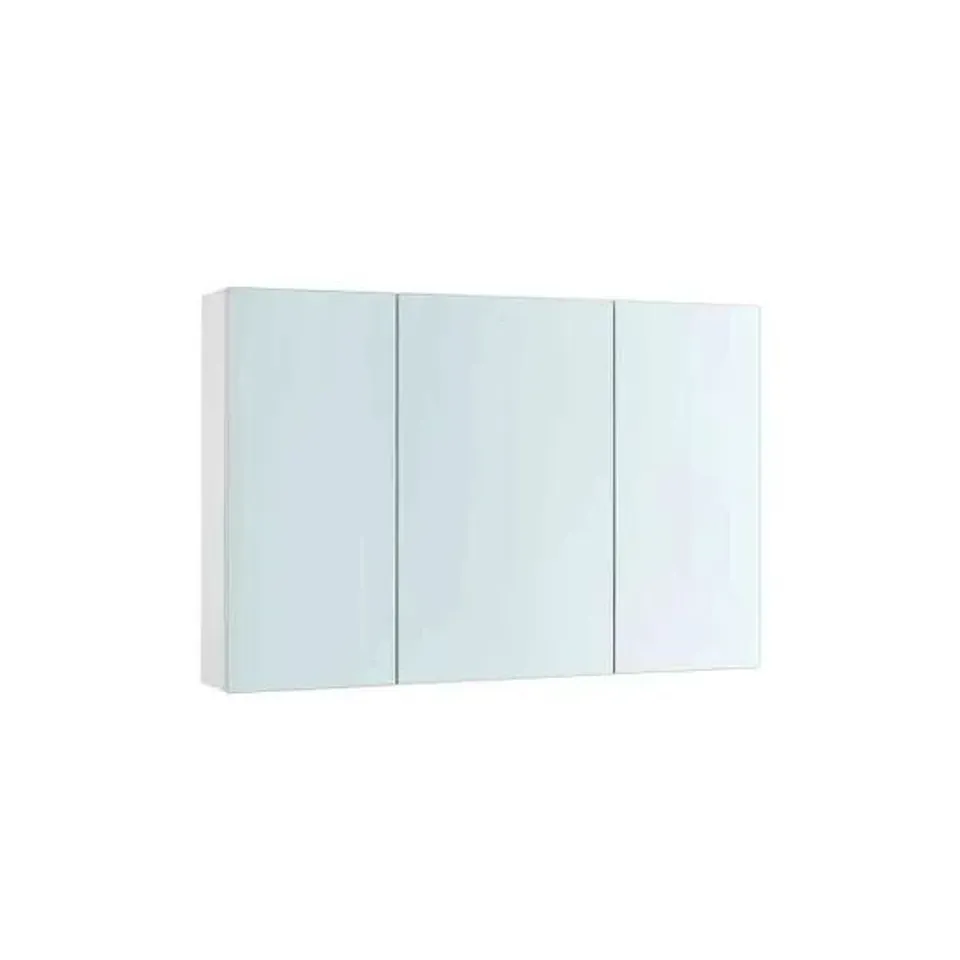 BOXED VASAGLE WALL CABINET WITH MIRROR, WHITE (1 BOX)