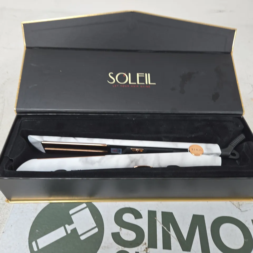 SOLEIL IR+ INFRARED FLAT IRON – MARBLE FINISH (BOXED)