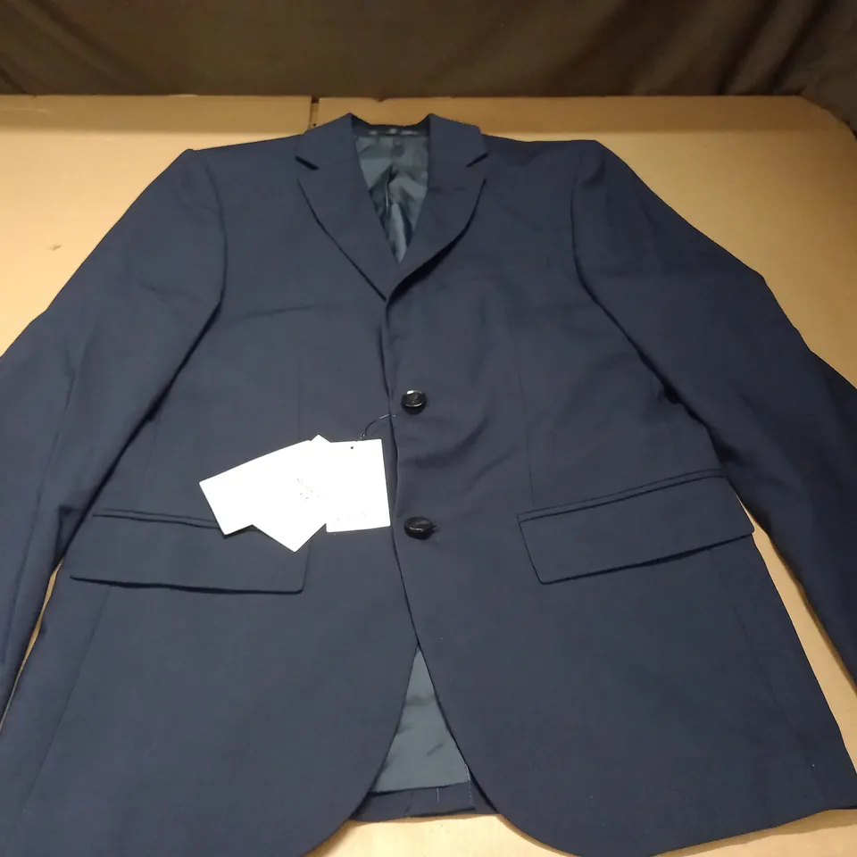 H&M REGULAR FIT NAVY BLAZER - 34R