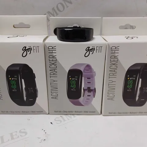 LOT OF 3 GOJI FIT ACTIVITY TRACKER HR WATCHES