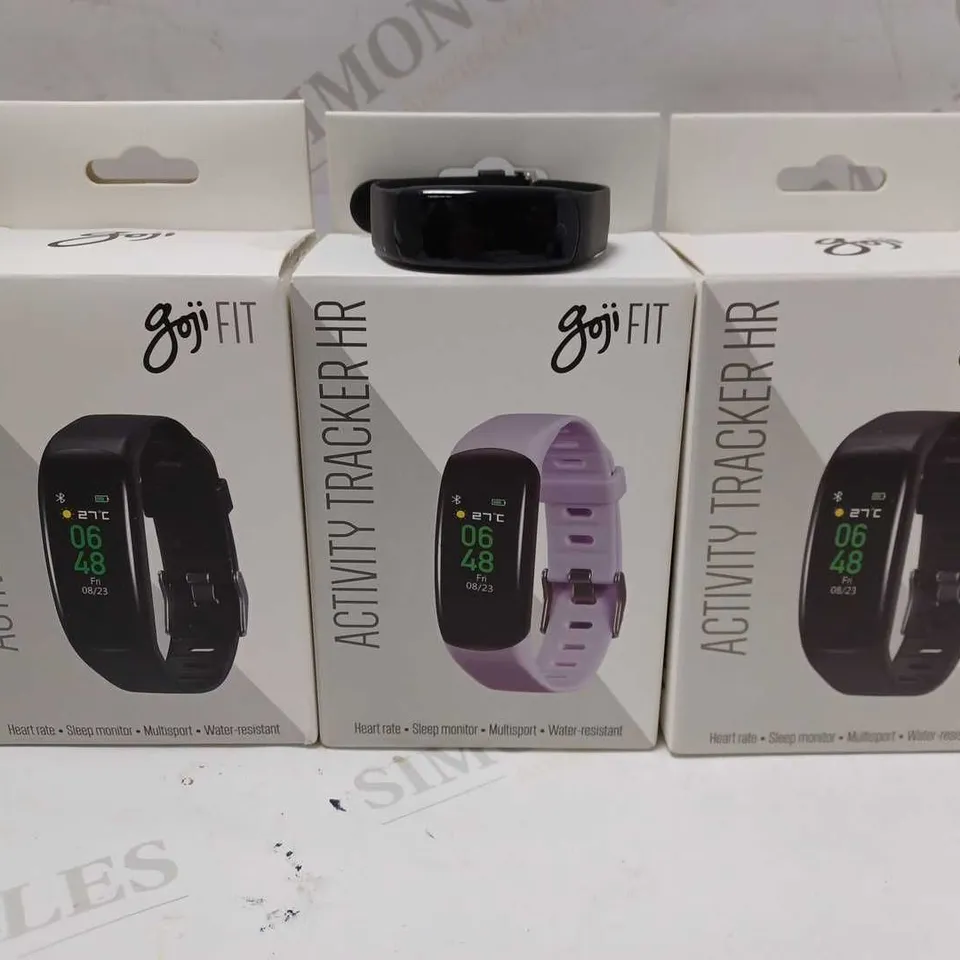 LOT OF 3 GOJI FIT ACTIVITY TRACKER HR WATCHES 