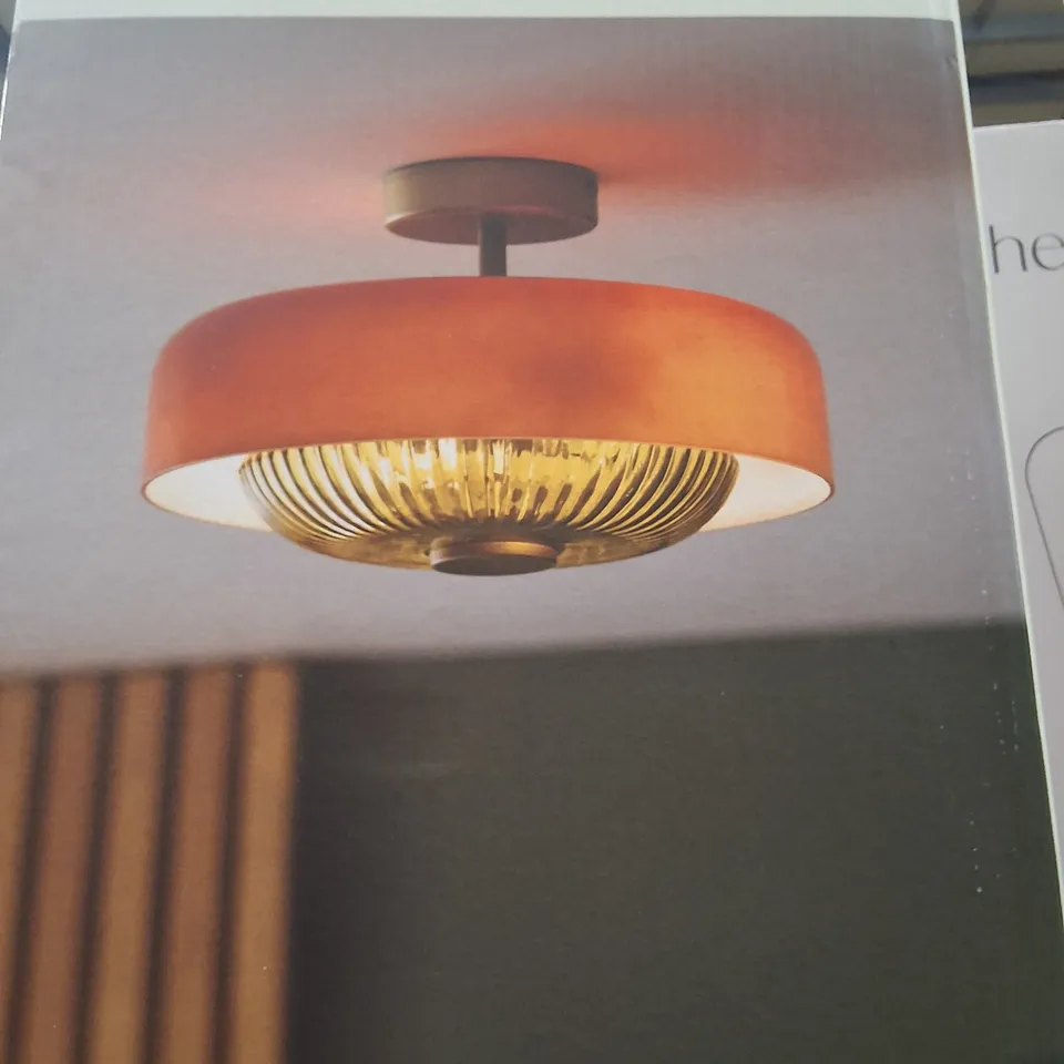 BOXED DUNELM FLOYD 2 LIGHT FLUSH CEILING FITTING