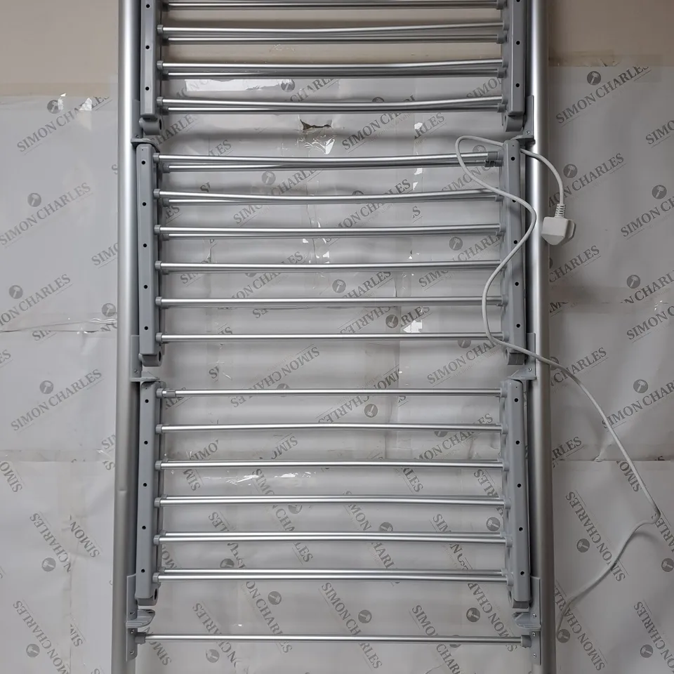 BOXED OUTLET ORGANISED OPTIONS 3 TIER HEATED AIRER WITH 21M DRYING SPACE - COLLECTION ONLY