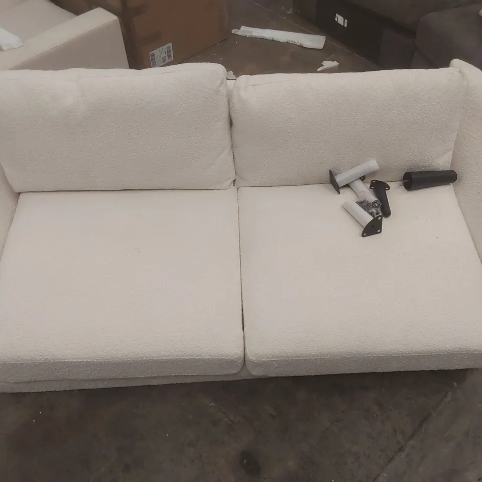 QUALITY DESIGNER FABRIC UPHOLSTERED 3-SEATER SOFA