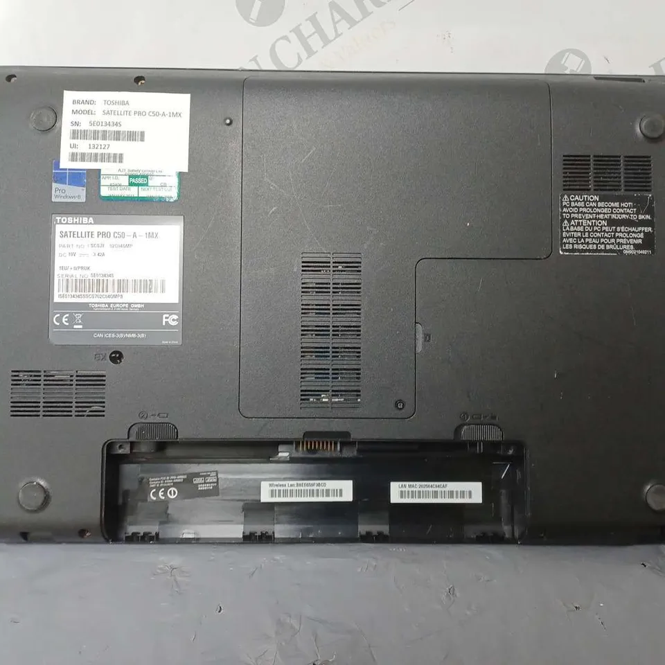 TOSHIBA SATELLITE PRO C50-A-1MX 15 INCH I3-3110M 2.40GHZ