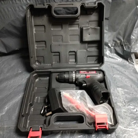 CHENTIANXIA CORDLESS DRILL IN CARRY CASE – BLACK & RED