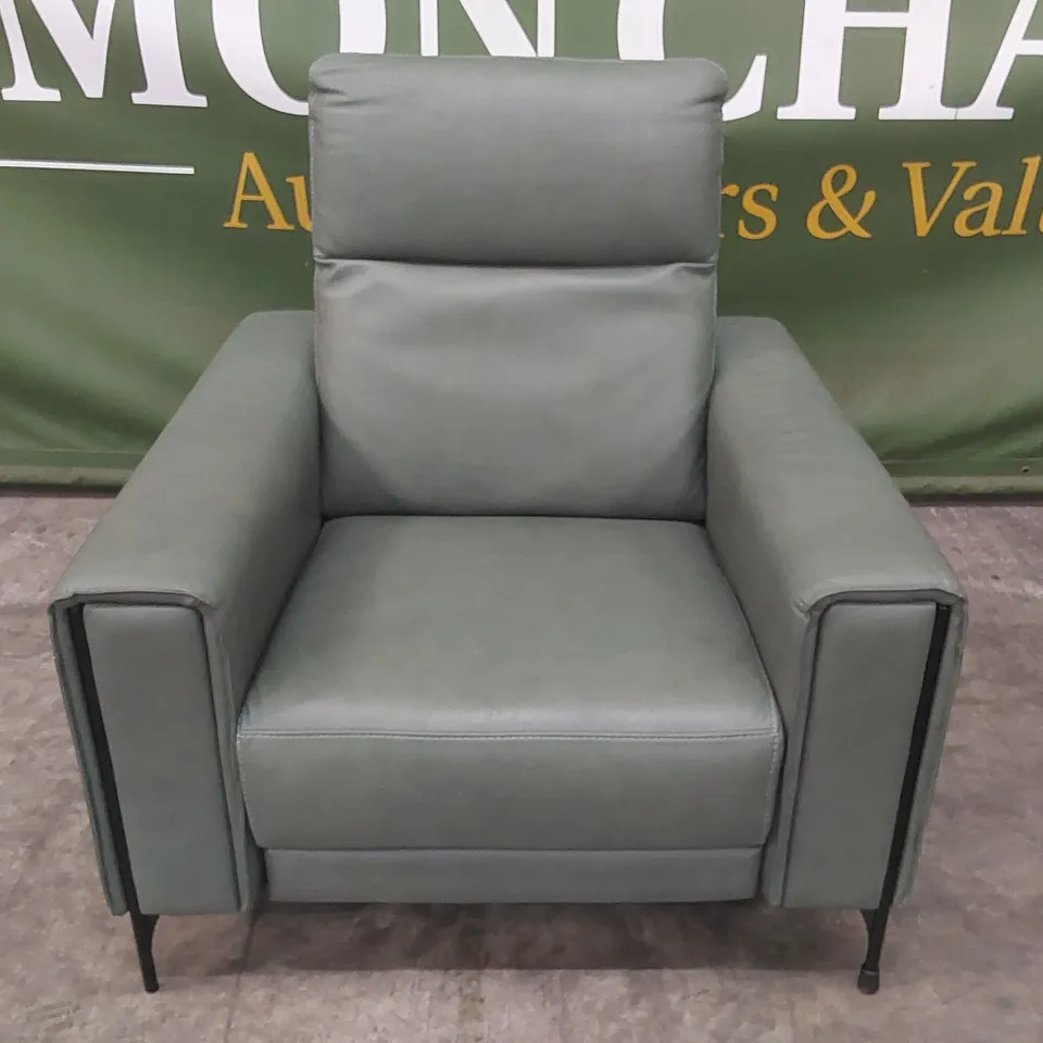 QUALITY DESIGNER ITALIAN MADE GARY LEATHER ARMCHAIR 
