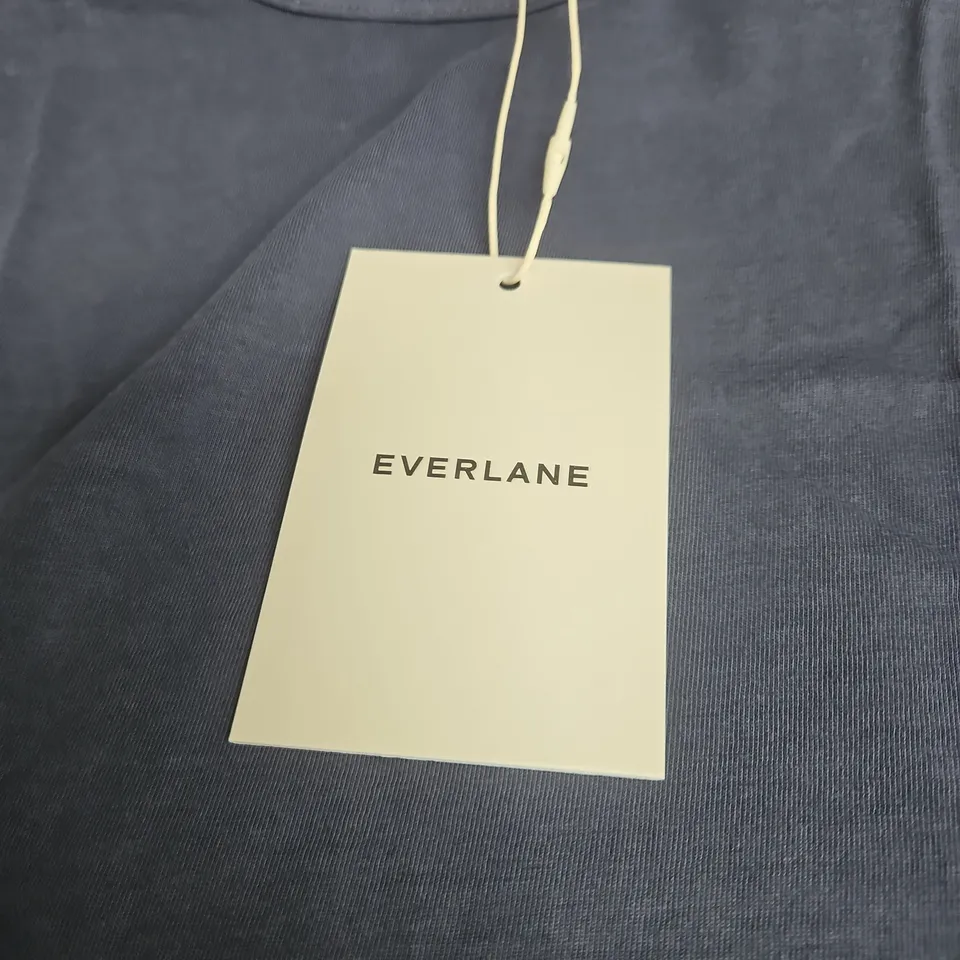 EVERLANE THE BOYFRIEND TANK IN ESSENTIAL COTTON – NAVY, UK SIZE S