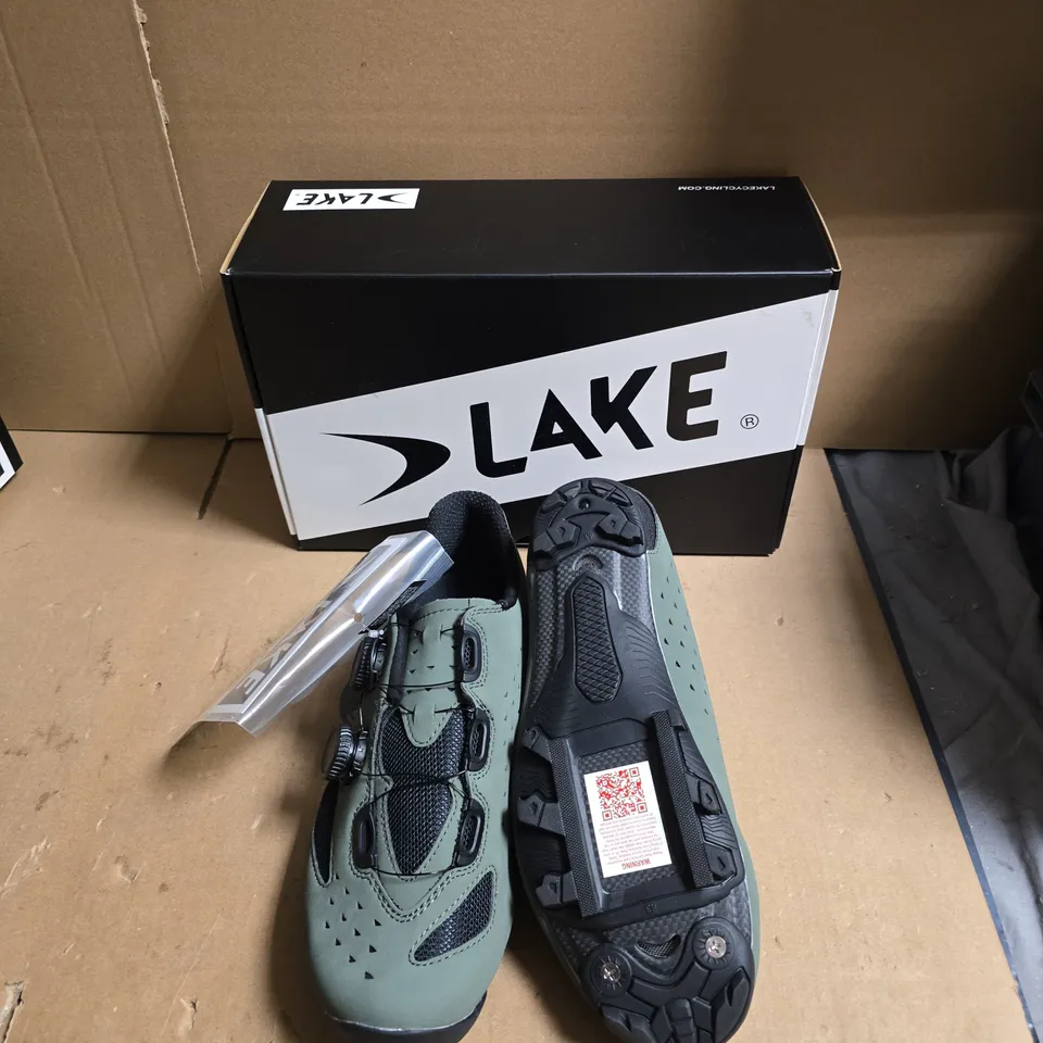 LAKE CYCLING SHOES – TEAL/BLACK , BOA DIAL CLOSURES - EUR SIZE 43.5 