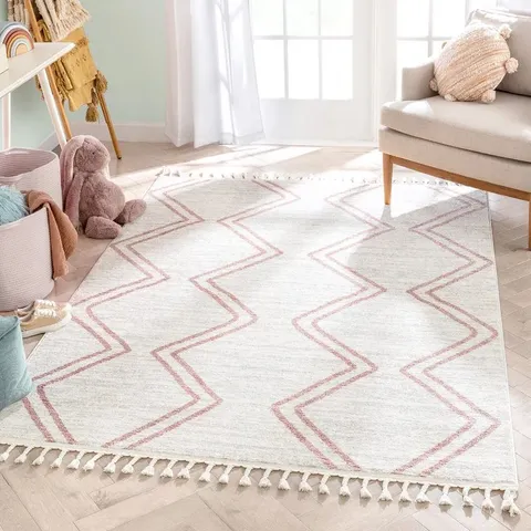 BOXED KENNED TRIANGLES PINK CHILDREN PLAY MAT