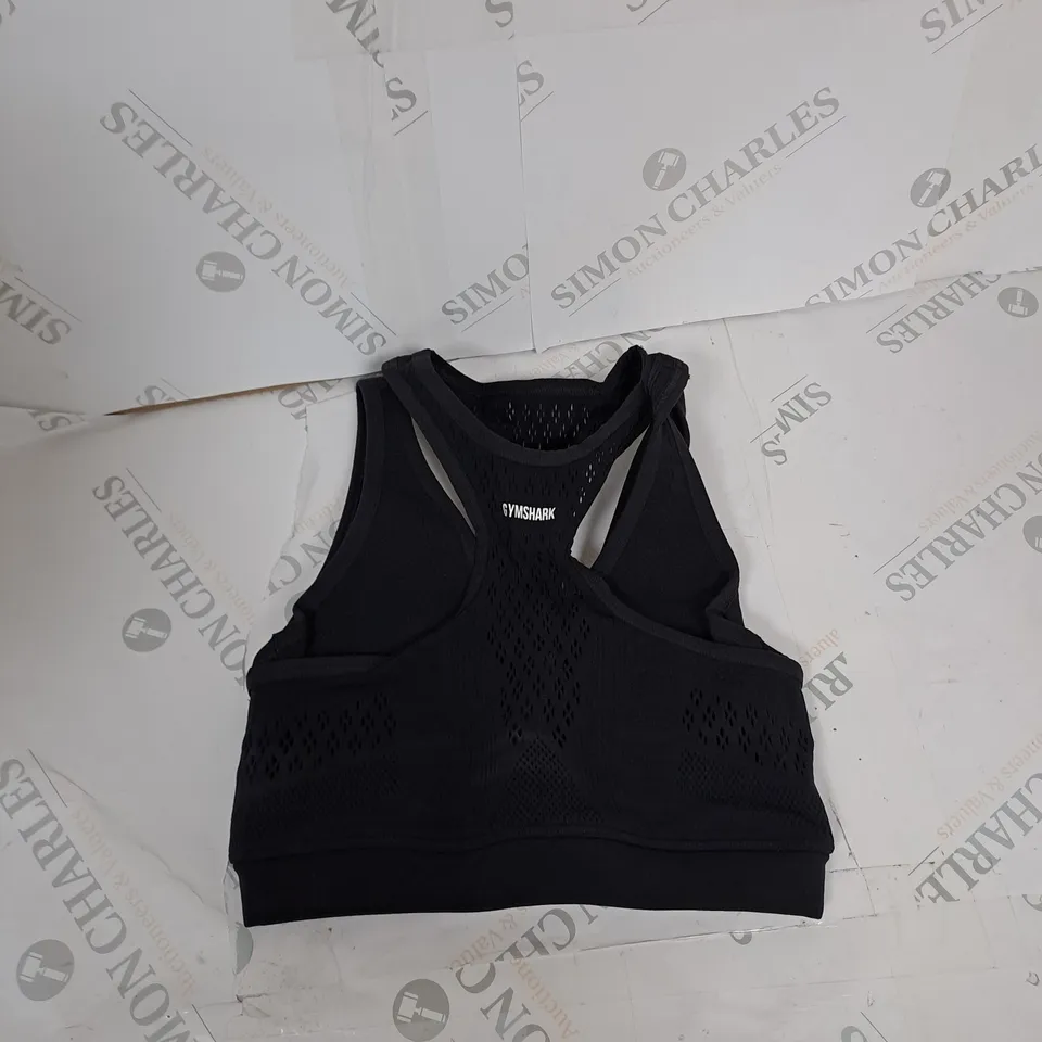 GYMSHARK WARP KNIT GRADIENT BRA BLACK - SMALL 