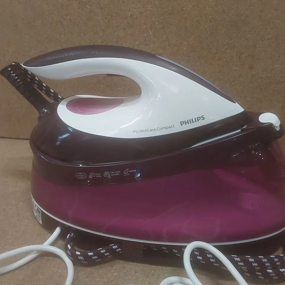 BOXED PHILIPS PERFECTCARE COMPACT GC7842 STEAM GENERATOR IRON - ROSE