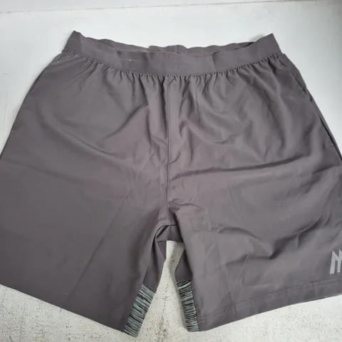 MONTREX MEN'S RUNNING SHORTS – SIZE L, CHARCOAL GREY