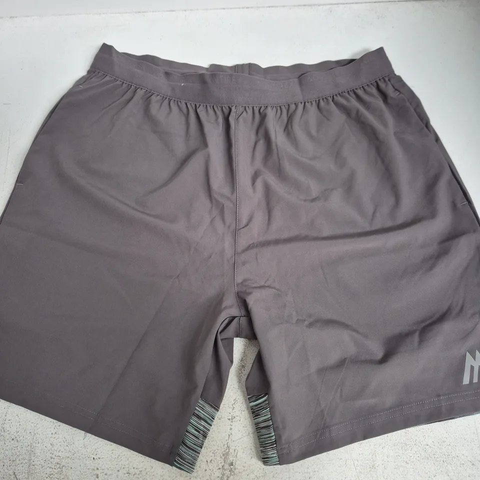 MONTREX MEN'S RUNNING SHORTS – SIZE L, CHARCOAL GREY