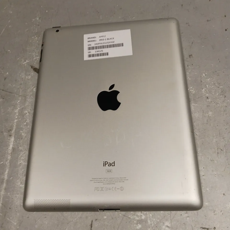 APPLE IPAD 2 BLACK - MODEL A1395