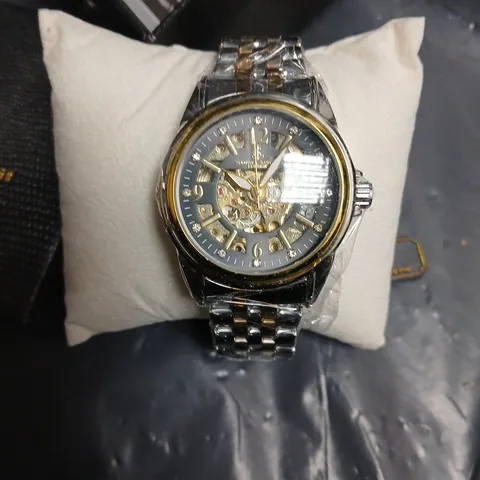 SAMUEL JOSEPH SKELETON WATCH – TWO-TONE STAINLESS STEEL BRACELET